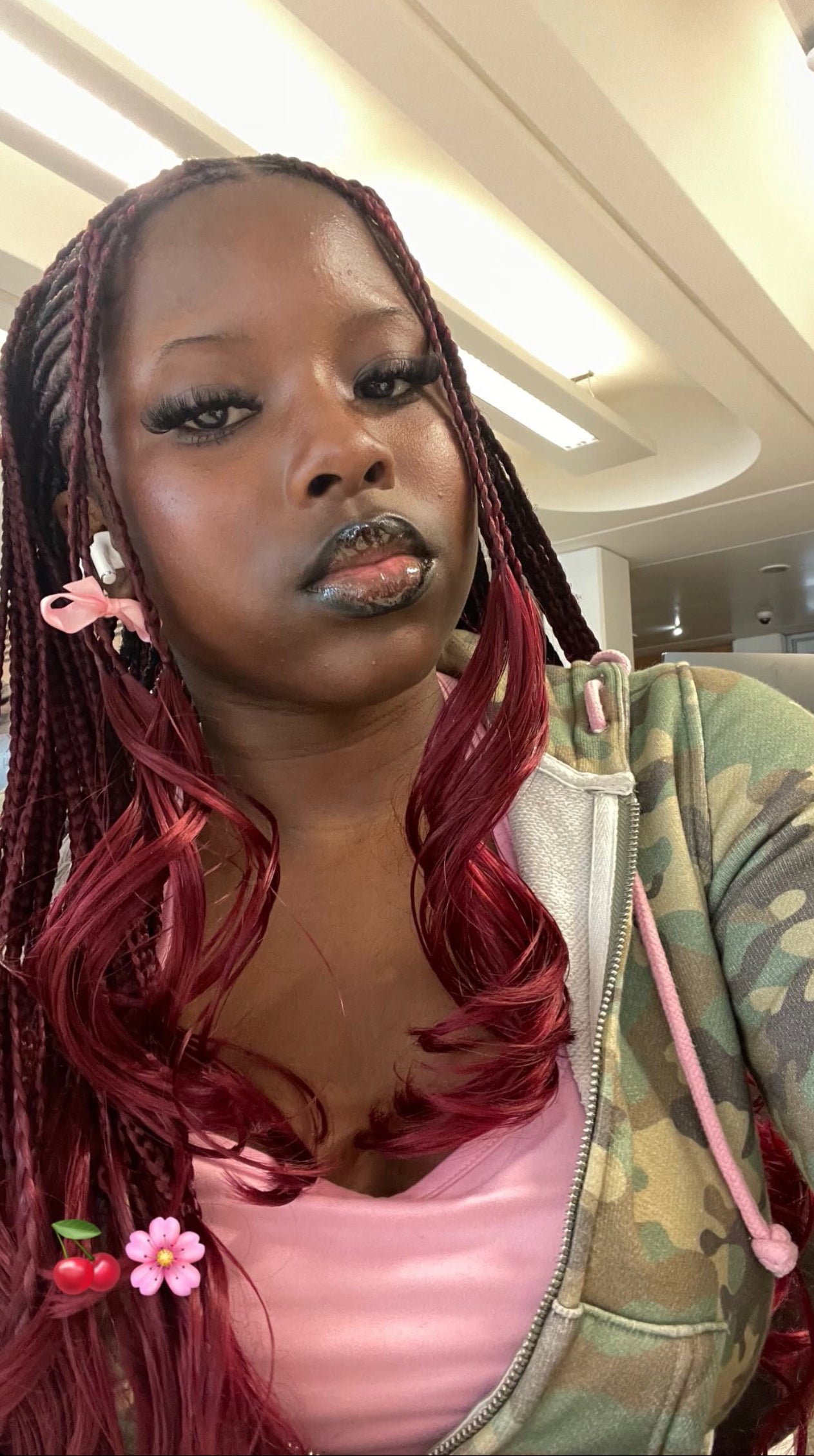 Berry Bliss French Curl Braiding Hair