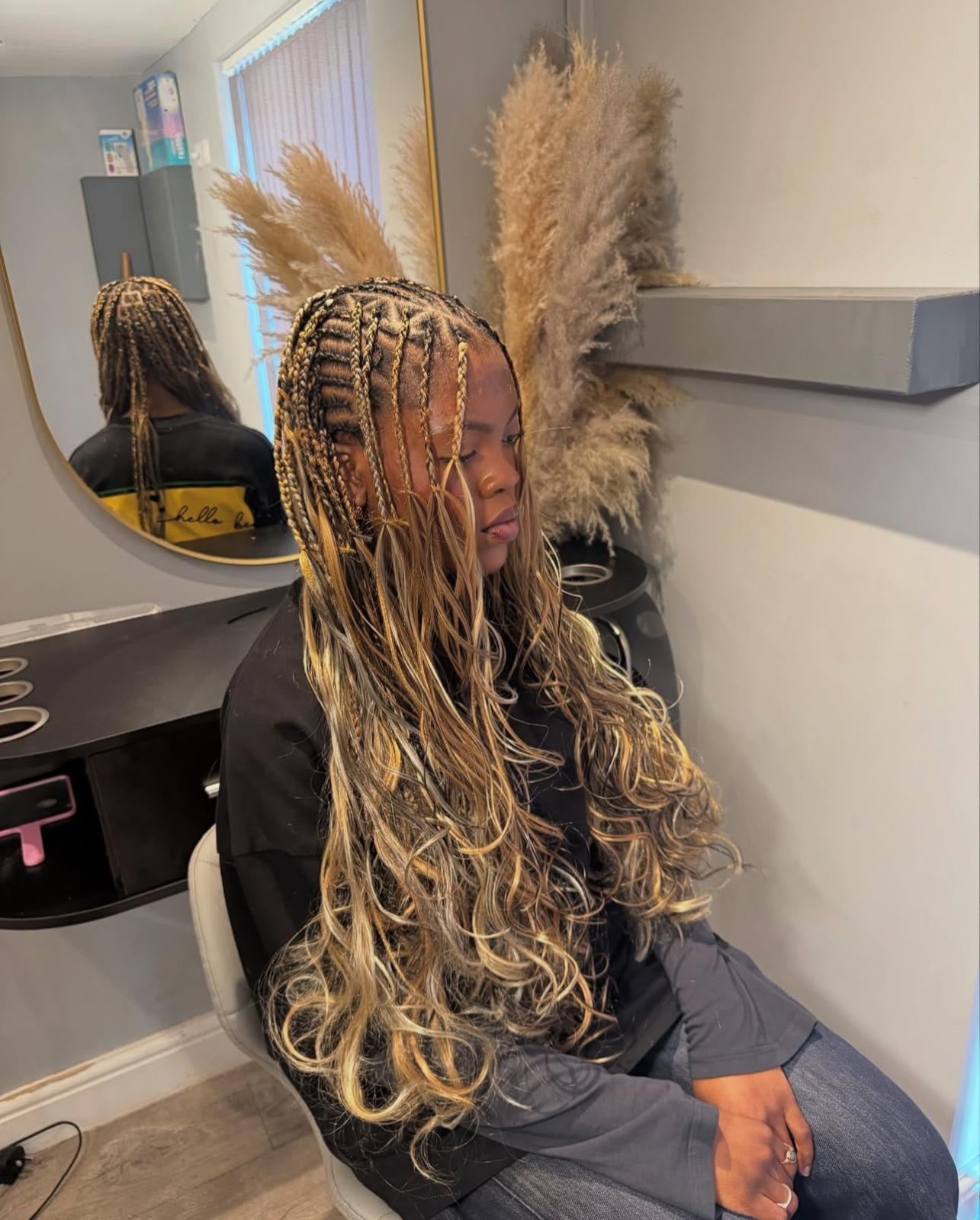 24” Neutral illusion French Curl Braiding Hair