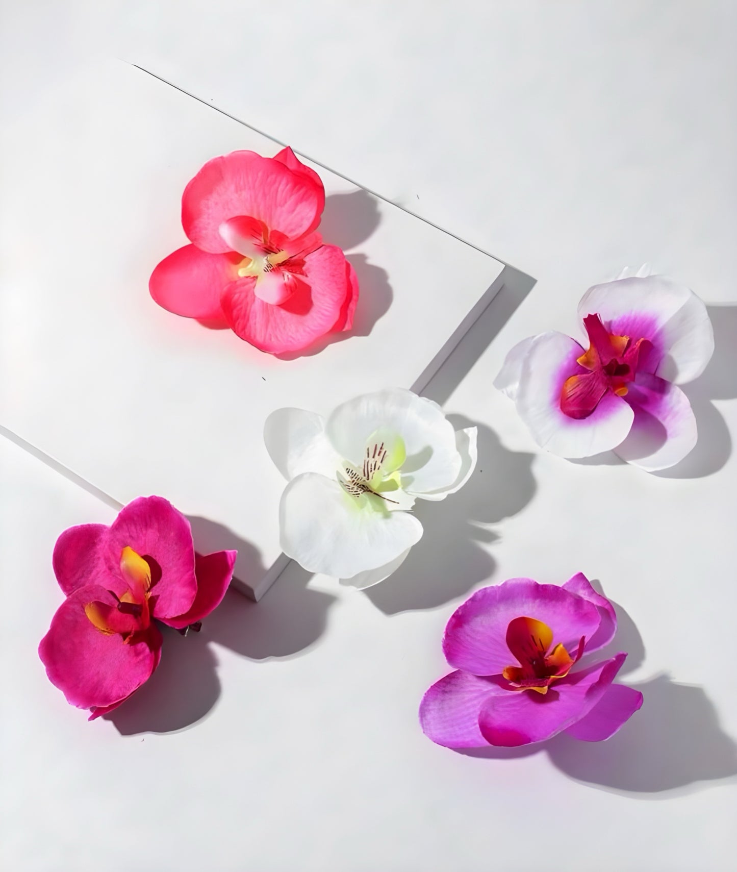 Butterfly Orchid Flower Hair Clips