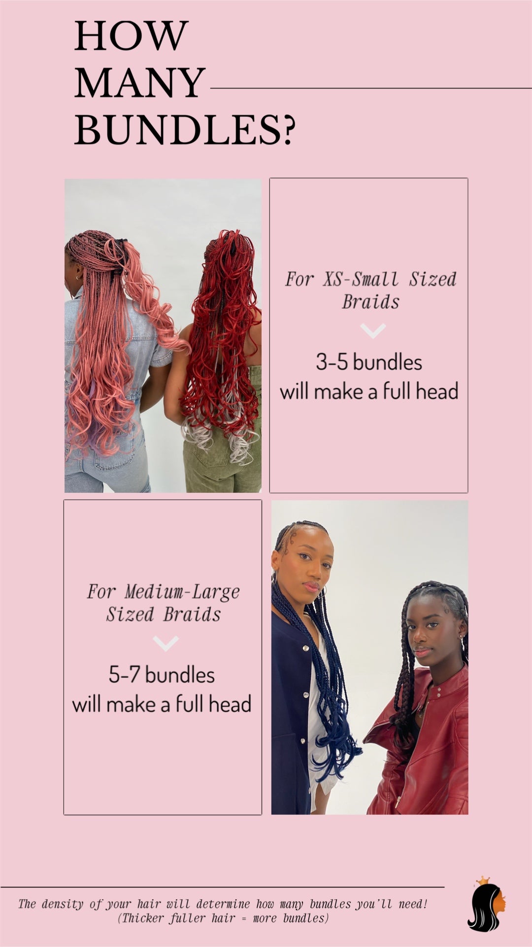 24” Rose Pink French Curl Braiding Hair