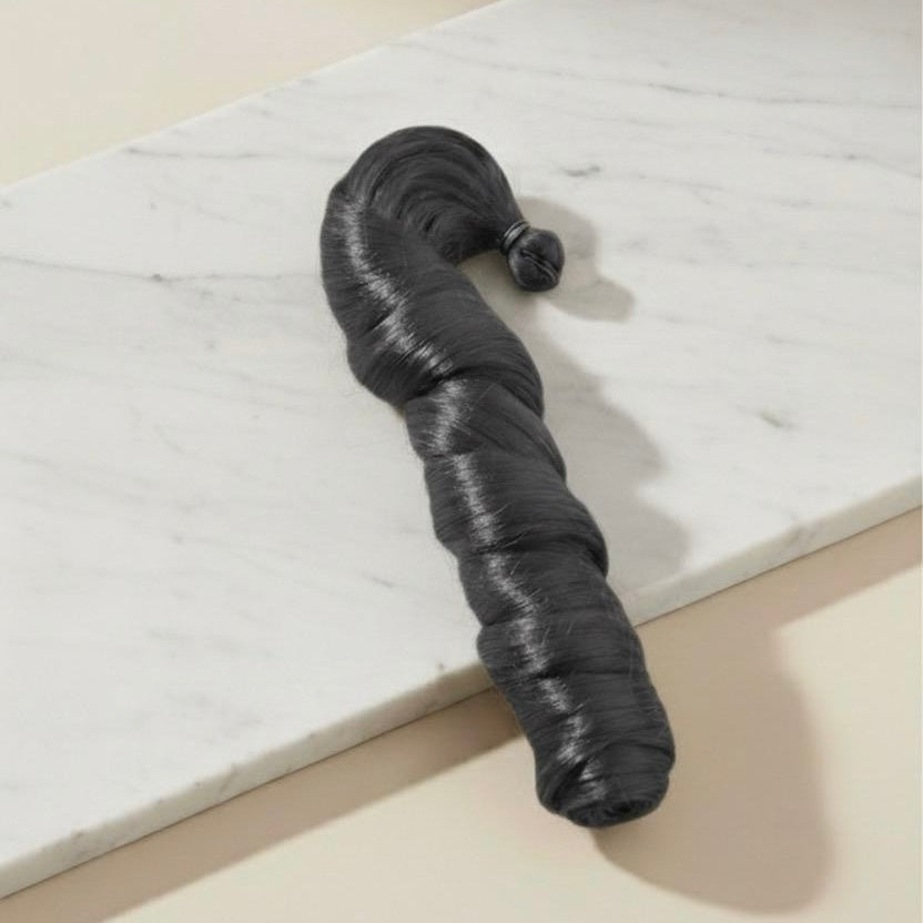 24” Dark Grey French Curl Braiding Hair