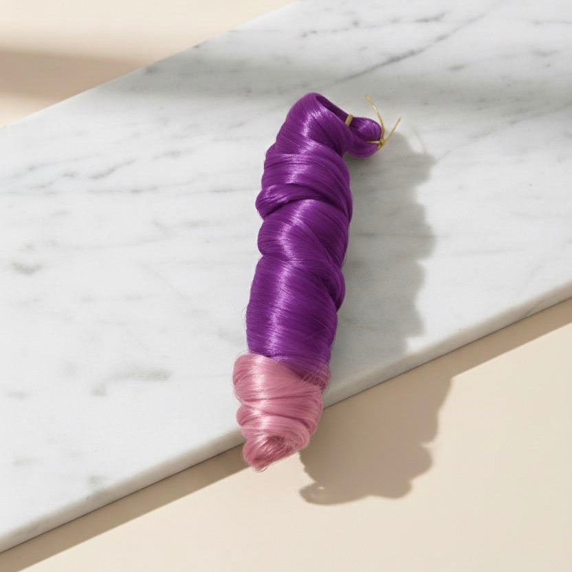 24” Lavender Rose French Curl Braiding Hair