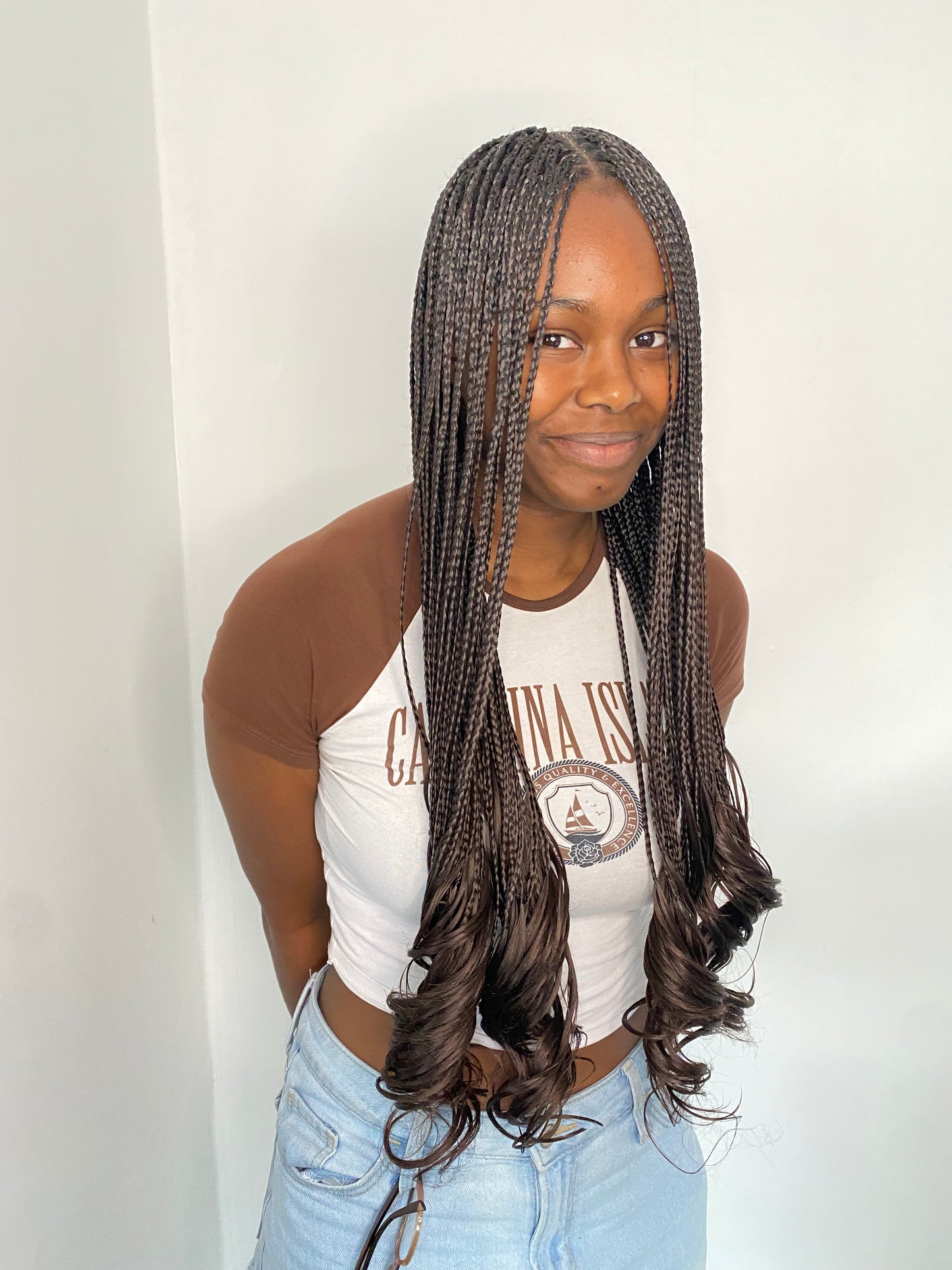 24” Cocoa Brown French Curl Braiding Hair