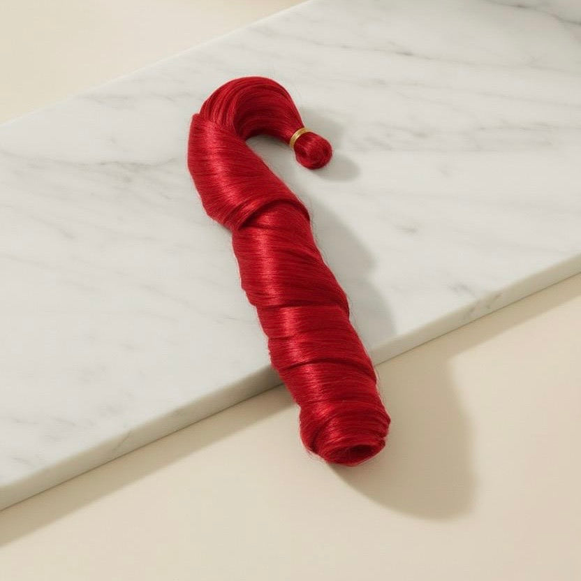 24” Red Velvet French Curl Braiding Hair