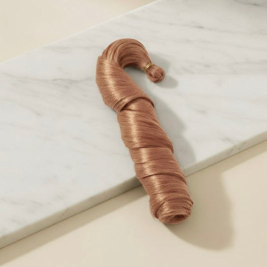 24” Blush Champagne French Curl Braiding Hair