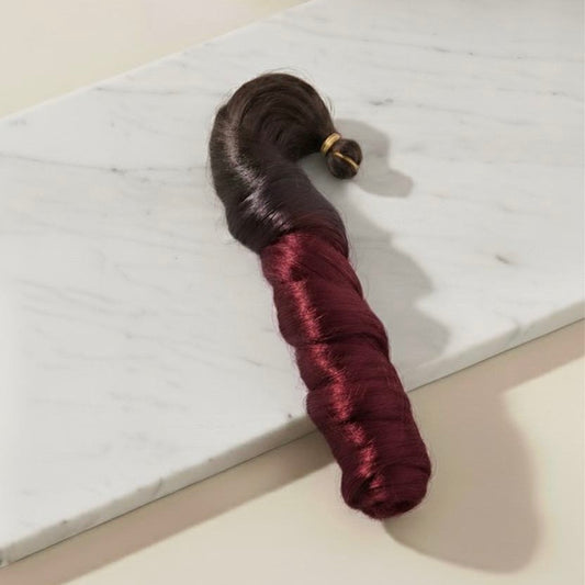 24” Ombrè Red French Curl Braiding Hair