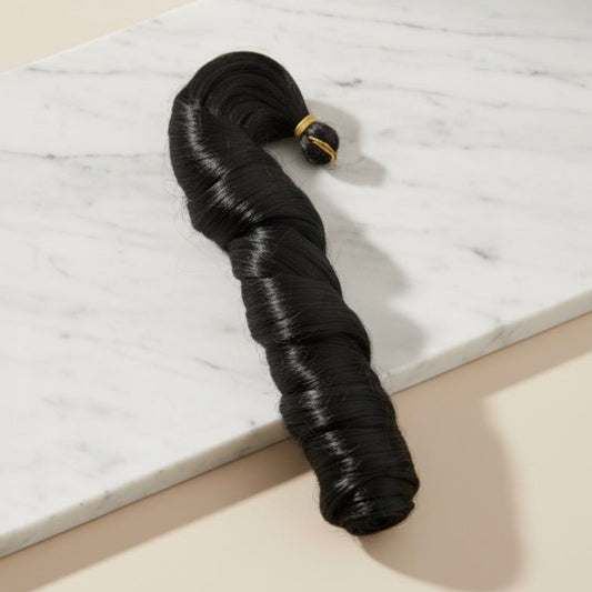 Pitch Black French Curl Braiding Hair