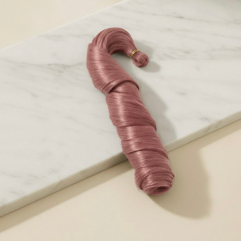 24” Rose Gold French Curl Braiding Hair