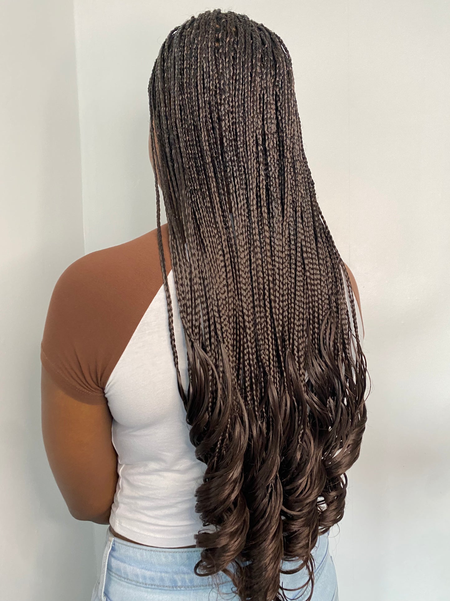 24” Cocoa Brown French Curl Braiding Hair