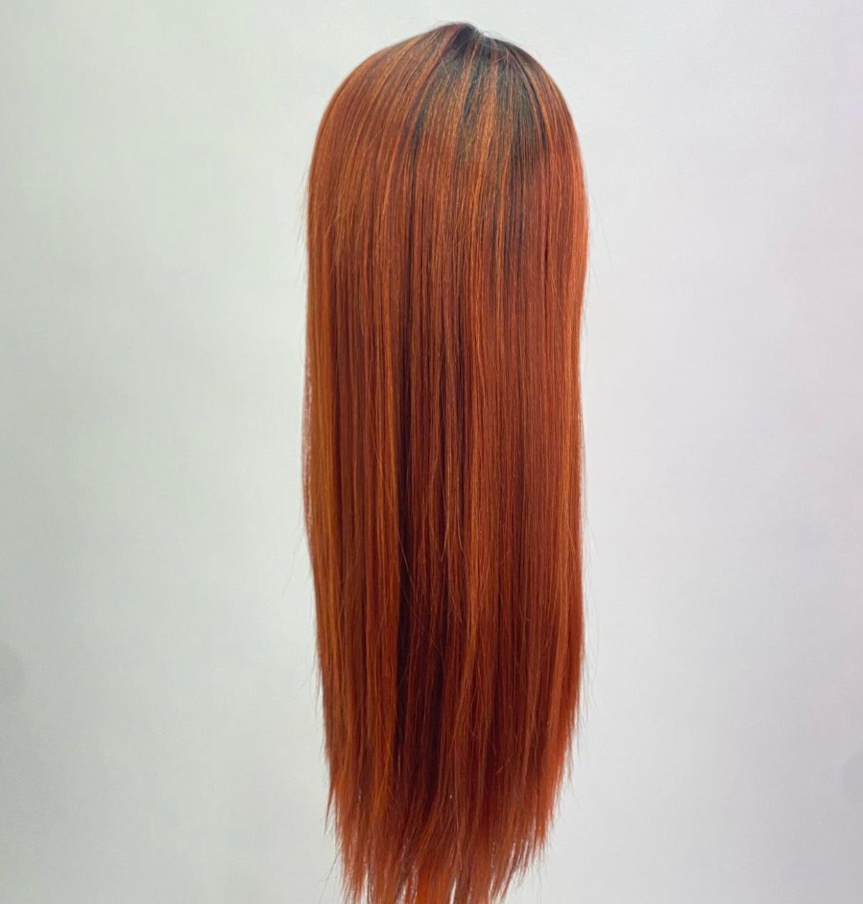 Pumpkin Spice Chunky Highlight Synthetic Wig 22”
