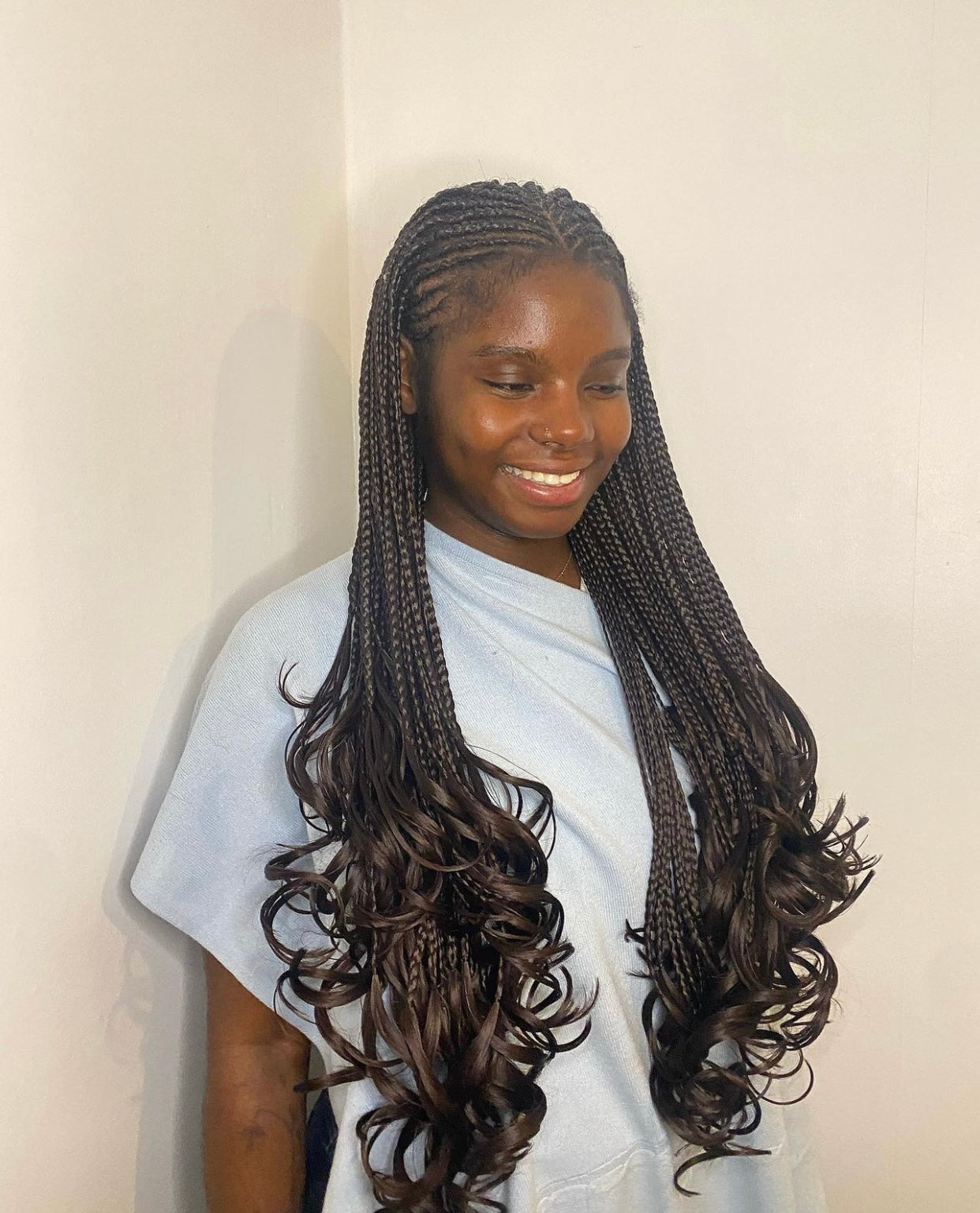 24” Cocoa Brown French Curl Braiding Hair